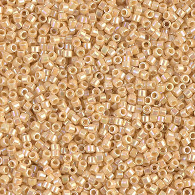 Miyuki Delica Bead 11/0 - DB1571 - Opaque Pear AB - Barrel of Beads