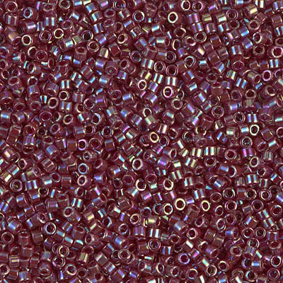 Miyuki Delica Bead 11/0 - DB1574 - Opaque Currant AB - Barrel of Beads