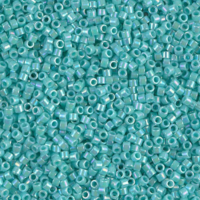 Miyuki Delica Bead 11/0 - DB1576 - Opaque Sea Opal AB - Barrel of Beads