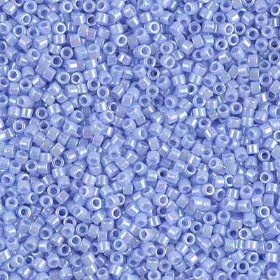 Miyuki Delica Bead 11/0 - DB1577 - Opaque Agate Blue AB - Barrel of Beads