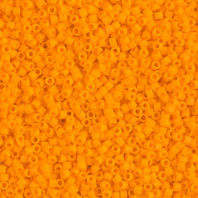 Miyuki Delica Bead 11/0 - DB1583 - Matte Opaque Mandarin - Barrel of Beads