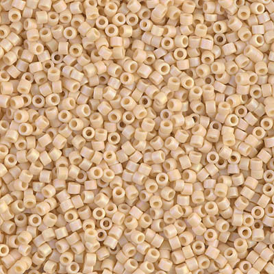 Miyuki Delica Bead 11/0 - DB1591 - Matte Opaque Pear AB - Barrel of Beads