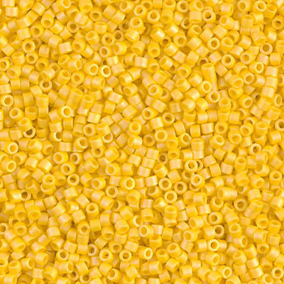 Perles Miyuki Delica 11/0 - Jaune Transparent Mat (DB743-TB) - Verre Japon
