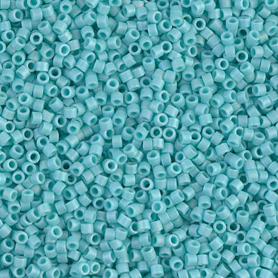 Miyuki Delica Bead 11/0 - DB1595 - Matte Opaque Sea Opal AB - Barrel of Beads