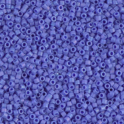 Miyuki Delica Bead 11/0 - DB1597 - Matte Opaque Cyan Blue AB - Barrel of Beads