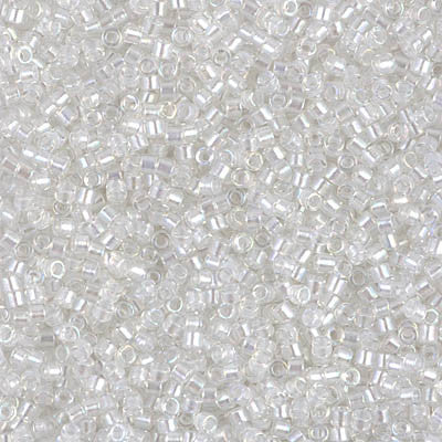 Miyuki Delica Bead 11/0 - DB1671 - Pearl Lined Crystal AB - Barrel of Beads