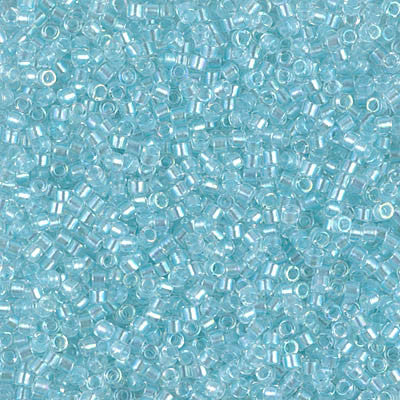 Miyuki Delica Bead 11/0 - DB1672 - Pearl Lined Glacier Blue AB - Barrel of Beads