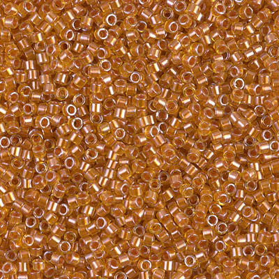 Miyuki Delica Bead 11/0 - DB1702 - Copper Pearl Lined Marigold - Barrel of Beads