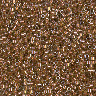 Miyuki Delica Bead 11/0 - DB1703 - Copper Pearl Lined Chartruese - Barrel of Beads