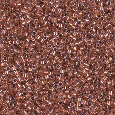 Miyuki Delica Bead 11/0 - DB1704 - Copper Pearl Lined Pink Mist - Barrel of Beads