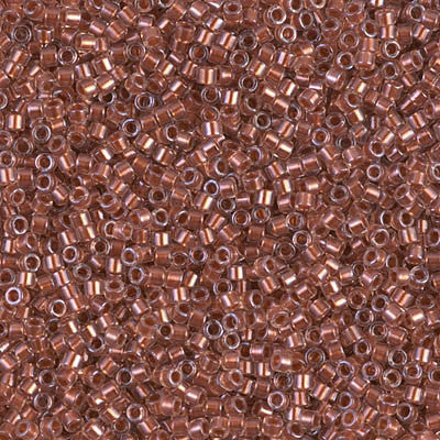 Miyuki Delica Bead 11/0 - DB1704 - Copper Pearl Lined Pink Mist - Barrel of Beads