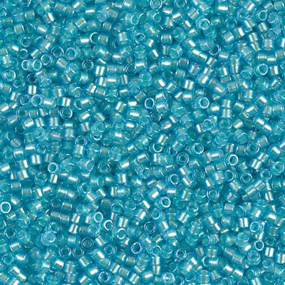 Miyuki Delica Bead 11/0 - DB1708 - Mint Pearl Lined Ocean Blue - Barrel of Beads