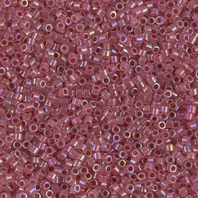 Miyuki Delica Bead 11/0 - DB1746 - Claret Lined Opal AB - Barrel of Beads