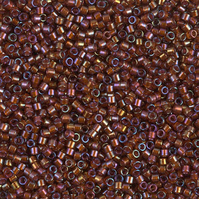 Miyuki Delica Bead 11/0 - DB1750 - Sparkling Beige Lined Root Beer AB - Barrel of Beads