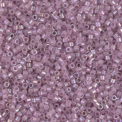 Miyuki Delica Bead 11/0 - DB1752 - Sparkling Orchid Lined Opal AB - Barrel of Beads
