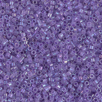 Miyuki Delica Bead 11/0 - DB1753 - Sparkling Purple Lined Opal AB - Barrel of Beads