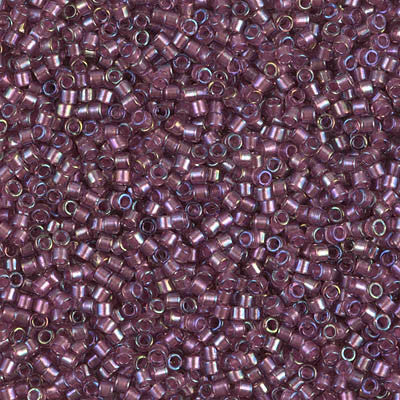 Miyuki Delica Bead 11/0 - DB1757 - Sparkling Orchid Lined Amethyst AB - Barrel of Beads