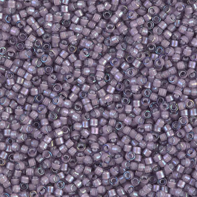 Miyuki Delica Bead 11/0 - DB1789 - White Lined Amethyst AB - Barrel of Beads