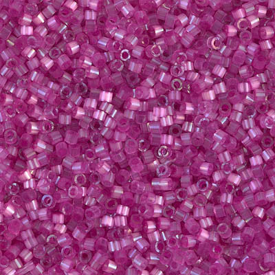 Miyuki Delica Bead 11/0 - DB1808 - Dyed Fuschia Silk Satin - Barrel of Beads