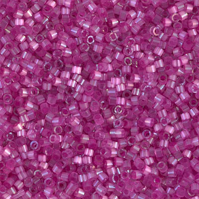 Miyuki Delica Bead 11/0 - DB1808 - Dyed Fuschia Silk Satin - Barrel of Beads