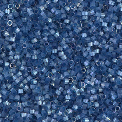 Miyuki Delica Bead 11/0 - DB1811 - Dyed Dusk Blue Silk Satin - Barrel of Beads