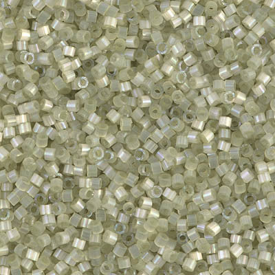 Miyuki Delica Bead 11/0 - DB1815 - Dyed Pale Lime Silk Satin - Barrel of Beads