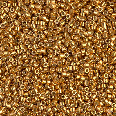 Miyuki Delica Bead 11/0 - DB1833 - Duracoat Galvanized Yellow Gold - Barrel of Beads