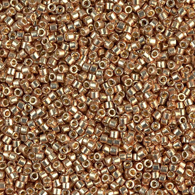 Miyuki Delica Bead 11/0 - DB1834 - Duracoat Galvanized Champagne - Barrel of Beads