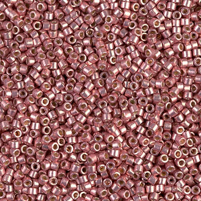Miyuki Delica Bead 11/0 - DB1839 - Duracoat Galvanized Dark Coral - Barrel of Beads