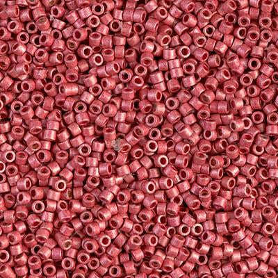 Miyuki Delica Bead 11/0 - DB1841F - Matte Duracoat Galvanized Lt Cranberry