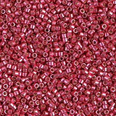 Miyuki Delica Bead 11/0 - DB1841 - Duracoat Galvanized Light Cranberry - Barrel of Beads