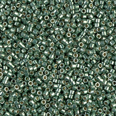 Miyuki Delica Bead 11/0 - DB1845 - Duracoat Galvanized Sea Green - Barrel of Beads