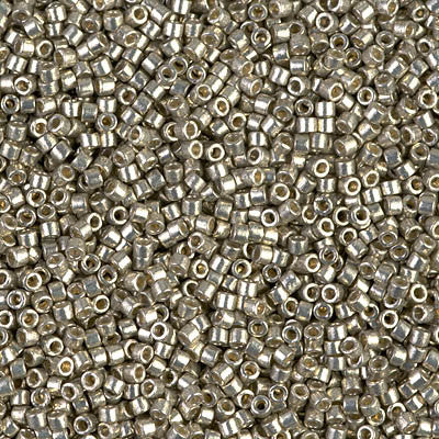 Miyuki Delica Bead 11/0 - DB1851 - Duracoat Galvanized Light Pewter - Barrel of Beads