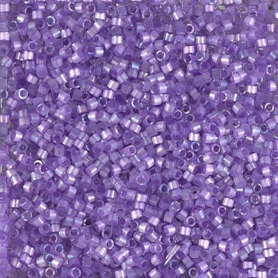 Miyuki Delica Bead 11/0 - DB1868 - Silk Inside Dyed Lilac AB