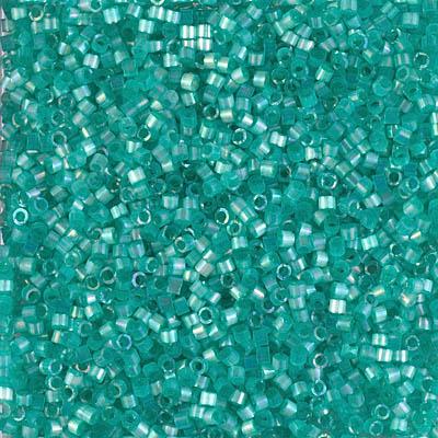 Miyuki Delica Bead 11/0 - DB1869 - Silk Inside Dyed Aqua Green AB