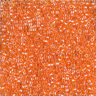 Miyuki Delica Bead 11/0 - DB1887 - Transparent Orange Luster