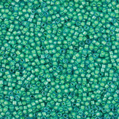 Miyuki Delica Bead 11/0 - DB2053 - Luminous Mermaid Green - Barrel of Beads
