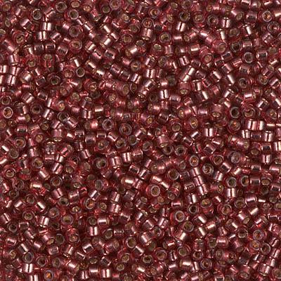 Miyuki Delica Bead 11/0 - DB2160 - Duracoat Silver Lined Dyed Magenta