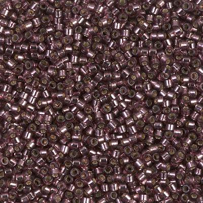 Miyuki Delica Bead 11/0 - DB2170 - Duracoat Silver Lined Dyed Raisin