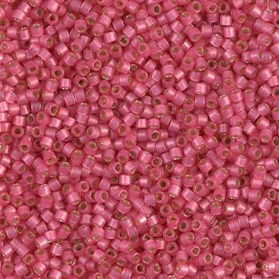 Miyuki Delica Bead 11/0 - DB2175 - Duracoat Semi-Frosted Silver Lined Dyed Hibiscus