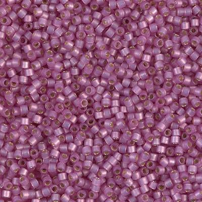 Miyuki Delica Bead 11/0 - DB2180 - Duracoat Semi-Frosted Silver Lined Dyed Orchid