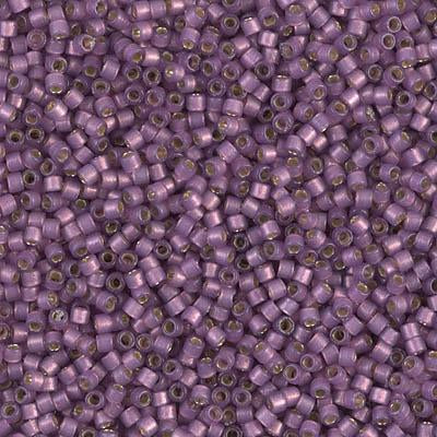 Miyuki Delica Bead 11/0 - DB2182 - Duracoat Semi-Frosted Silver Lined Dyed Lilac