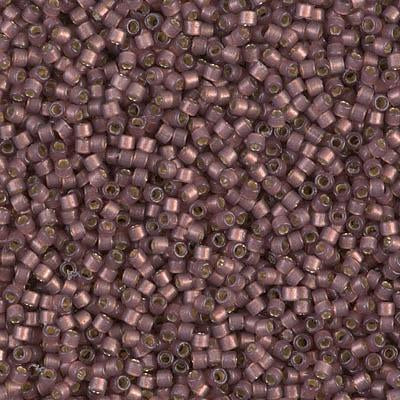 Miyuki Delica Bead 11/0 - DB2183 - Duracoat Semi-Frosted Silver Lined Dyed Raisin