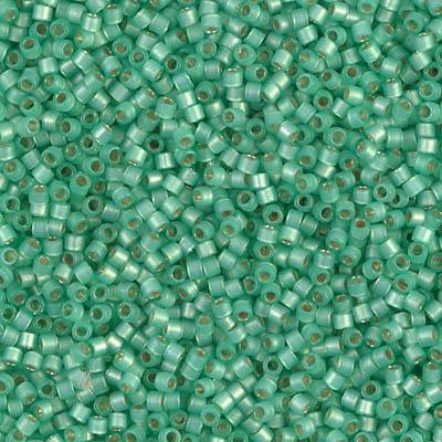Miyuki Delica Bead 11/0 - DB2188 - Duracoat Semi-Frosted Silver Lined Dyed Spearmint