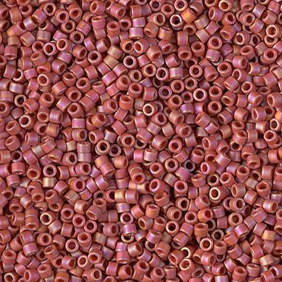 Miyuki Delica Bead 11/0 - DB2306 - Matte Opaque Glazed Carnelian AB