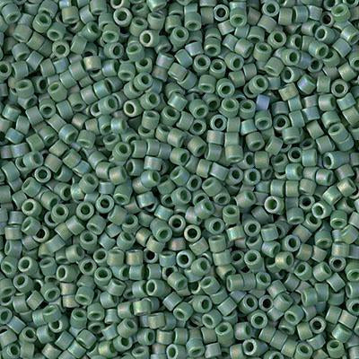 Miyuki Delica Bead 11/0 - DB2311 - Matte Opaque Glazed Turtle Green AB