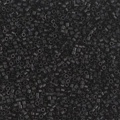 Matte Black size 15 glass beads, DBS0310 | Barrel of Beads