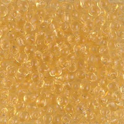 Miyuki 3.4mm Drop Bead, Transparent Light Topaz, 5 grams