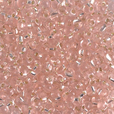 Miyuki 3.4mm Drop Bead, Silver Lined Light Blush, 5 grams