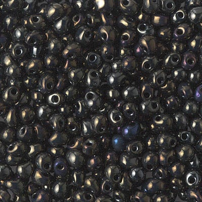 Miyuki 3.4mm Drop Bead, Met Brown Iris, 5 grams